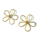 Vintage Hollow Flower Ear Stud Earring