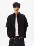 Streetwear Plaid Spliced Long Sleeve Lapel Shirt
