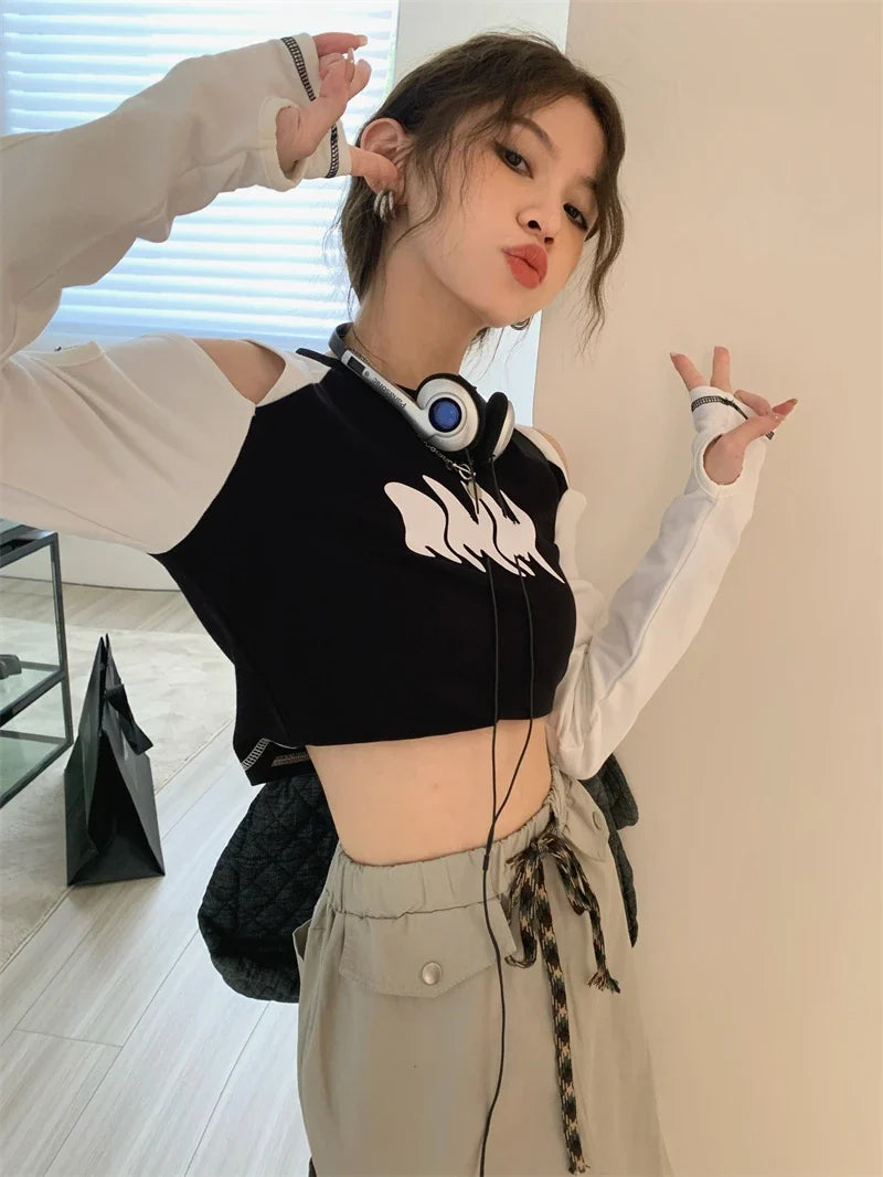 Y2K Streetwear Gothing Kosahiki Hollow Out Grunge T-Shirt