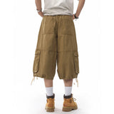 Streetwear Loose Fit Cargo Wide Leg Jorts