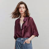 Women Casual Stylish Short Sleeve Summer Blouse Shirt