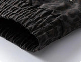 Thick Warm Leopard Print Fleece Fur Collar Jacket