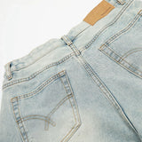 Streetwear Cropped Wide Leg Cropped Denim Short