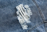 Y2K Lightweight Retro Oversized Blue Denim  Jacket
