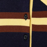 Premium Hip Hop Striped Knitted Polo Sweater