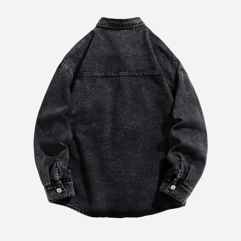 Durable Hip Hop Distressed Denim Jacket