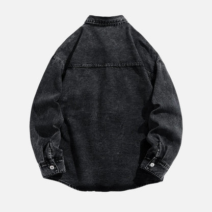 Durable Hip Hop Distressed Denim Jacket