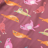 Flattering Funny Cartoon Cat Beach Button Shirt