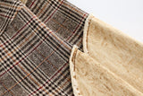 Vintage Plaid Patchwork Denim Jacket