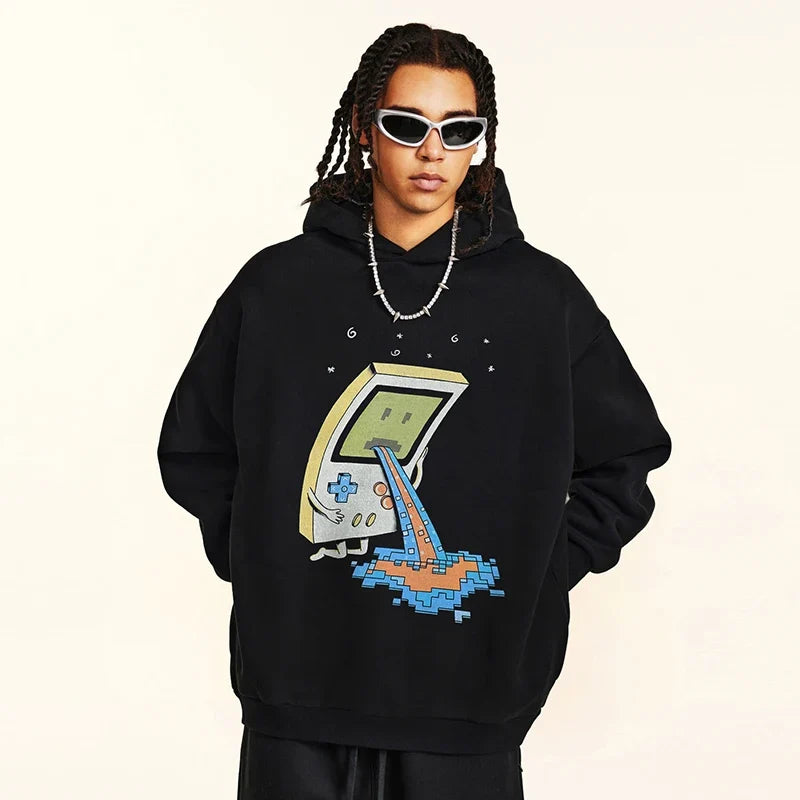 Streetwear Funny Cartoon Graphic Hoodie