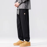 Streetwear Comfort Solid Color Elastic Waist Sweatpants