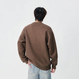 Soft Embroidered Crew Neck Sweatshirt