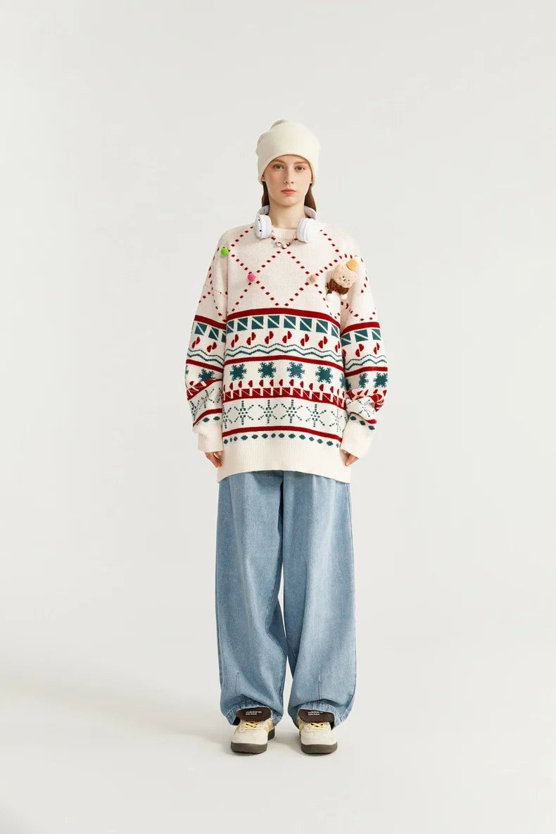 Christmas Knitted Snow Sweater