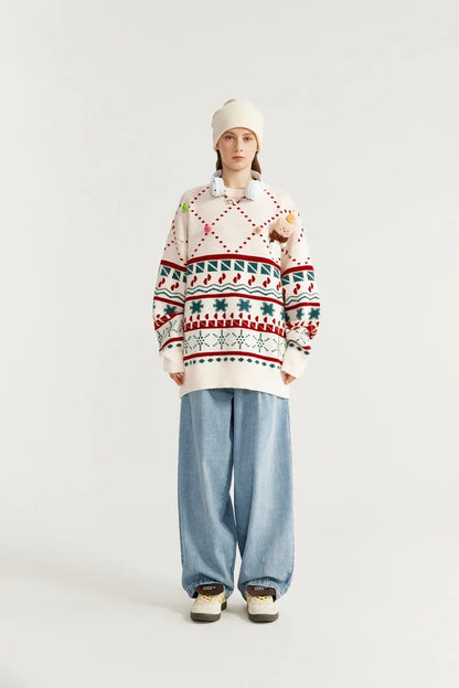 Christmas Knitted Snow Sweater