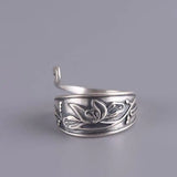 Elegant Lotus Flower Peacock Open Ring