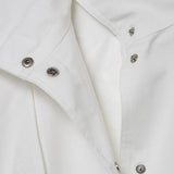 Cozy Soft White High Neck Bomber Jacket