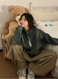 Oversized Vintage Casual Denim Jacket