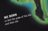 "We Born" Retro Oversized T-shirt