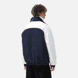 Flattering Paneled Fur Collar Raglan Sleeve Jacket