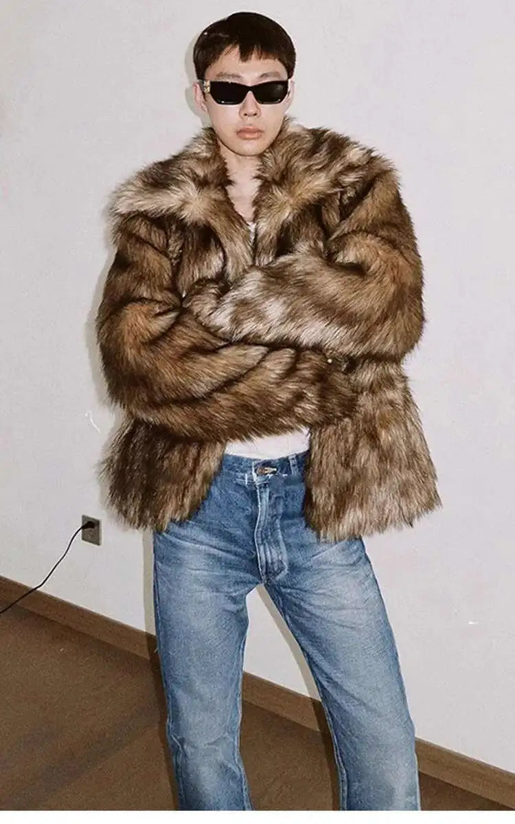 Winter Heavy Weight Cozy Imitation Fur Jacket