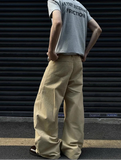 Vintage High Waist Khaki Cargo Jeans