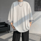 Cool Oversized Plaid Korean Style T-Shirt