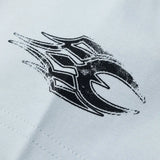 Warm Graphic Printed V-Neck Cotton Racing T-Shirt