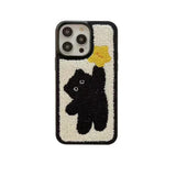 Korean Plush Charm IPhone Case