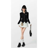 Women Slim Fit Color Blocked Cardigan