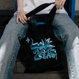 Cool Punk Love Print Shoulder Tote Bag