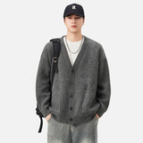 Premium Hip Hop Knitted V-Neck Cardigan