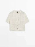 Ethereal French Romantic Hollow Out Cardigan