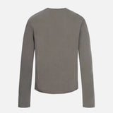 Chic Print Button Henley Collar T-Shirt
