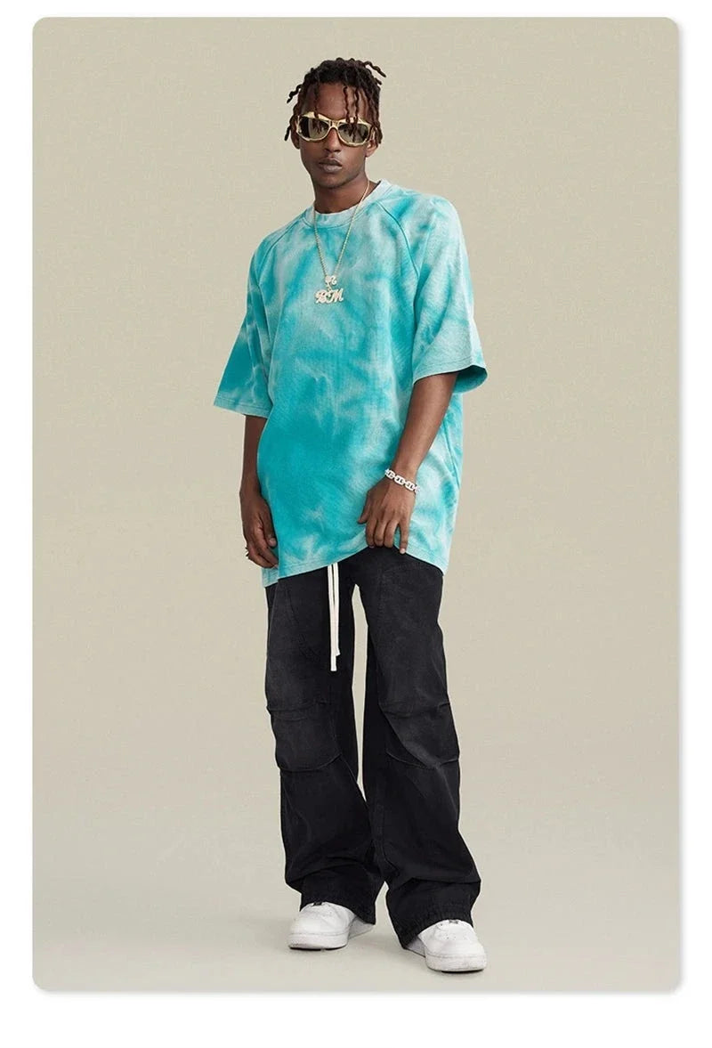 Loose Water Ripple Washed T-Shirt