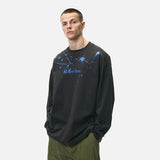 American Splatter Color Block Long Sleeve T-Shirt