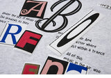 Graphic Print Loose Alphabet T-shirt