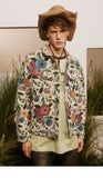 Vintage Flower Graphic Hip Hop Jacket