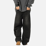 Premium Streetwear Wide Leg Curved Denim Jeans