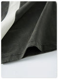 Y2k Washed Contrast Color Polo T-shirt