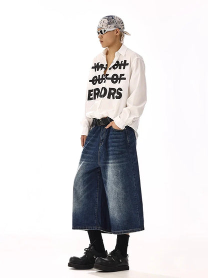 Men Summer Blue Cleanfit Denim Jorts