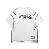 Streetwear Versatile Graffiti Print Hip-Hop T-Shirt