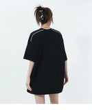 Oversized Sports O-neck T-shirt