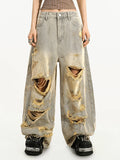 Streetwear Solid Loose Chic High Waist Jeans