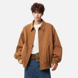 Fashionable Hip Hop Lapel Zipper Jacket