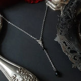 Gothic Elegant Crystal Victorian Rosary Necklace