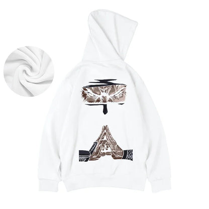 Vibrant Ninja Mudra Graphic Printed Hoodie