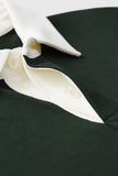 Placket Polo Solid Color T-Shirt