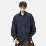 Vintage Washed Japanese Raw Denim Shirt