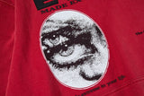 Vintage Washed Eyes Graphic Hoodie