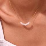Elegant Korean Pearl Pendant Necklace